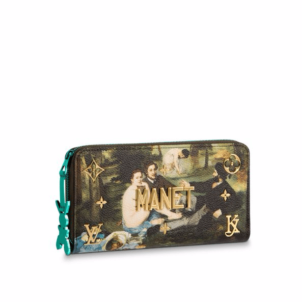 Louis Vuitton, Bags, Louis Vuitton X Jeff Koons Masters Monet Zippy Long  Round Wallet Limited Edition