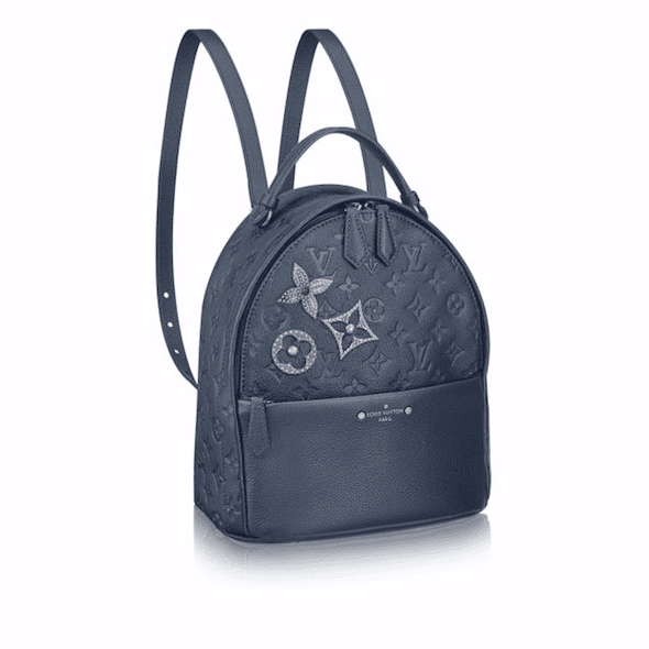 Louis Vuitton Marine Metal Monogram Empreinte with Pins Sorbonne Backpack Bag