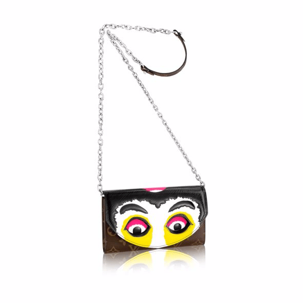 Louis Vuitton EPI Kabuki Mask Chain Wallet