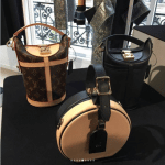 Louis Vuitton Monogram Canvas and Black Bucket Bags and Beige/Black Mini Hat Box