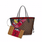 Louis Vuitton Monogram Canvas and Monogram Reverse with Kabuki Stickers Neverfull MM Bag