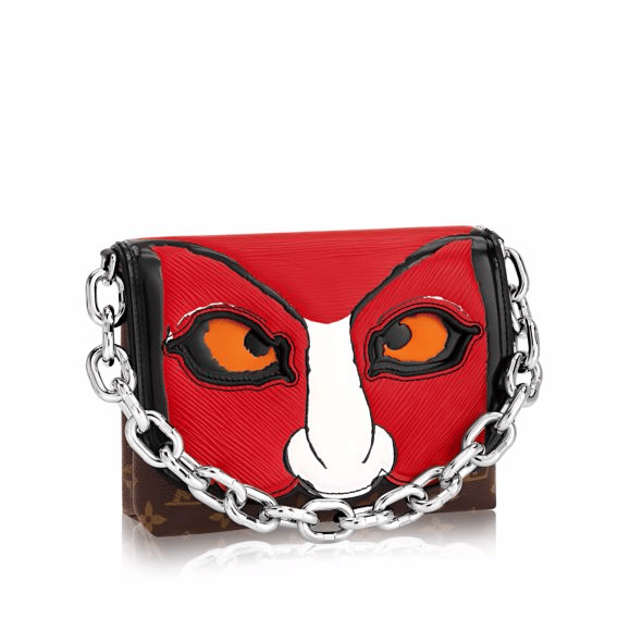 Louis Vuitton Limited Edition Reverse Monogram Kabuki Mask Bag