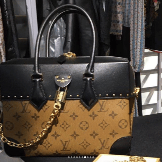 Louis Vuitton City Malle MM Bag Reverse Monogram with Gold