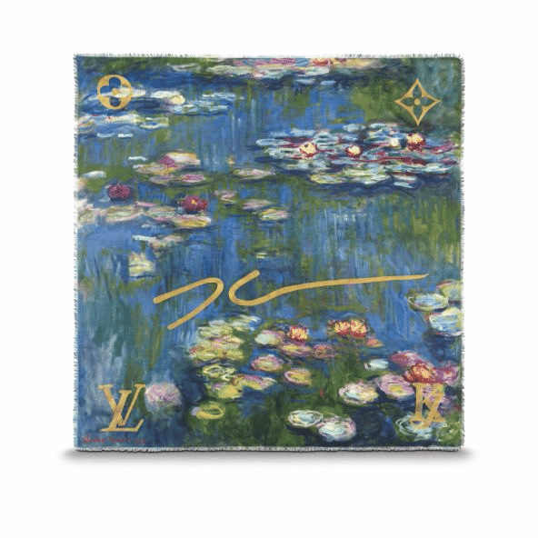 Monet Water Lilies Scarf: Louis Vuitton x Jeff Koons, Masters series 2:  Unboxing/Reveal 