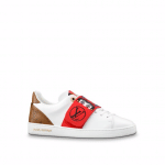 Louis Vuitton White Calf Leather:Monogram Reverse with Kabuki Stickers Kyoto Sneaker