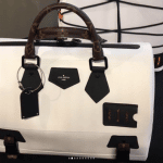 Louis Vuitton White/Monogram Canvas Speedy Bag