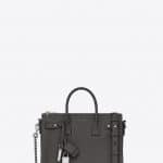 Saint Laurent Asphalt Gray Baby Sac De Jour Souple Duffle Bag