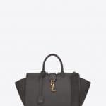Saint Laurent Gray Leather/Suede Small Downtown YSL Bag