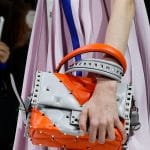 Valentino Gray/Orange Rockstud Top Handle Bag - Spring 2018