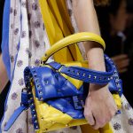 Valentino Yellow/Blue Rockstud Top Handle Bag - Spring 2018