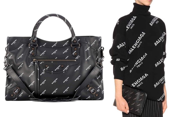 Balenciaga All Over Logo Print 