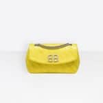 Balenciaga Jaune Soleil Chain Round S Bag