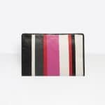 Balenciaga Rose Hortensia Striped Bazar Pouch Bag