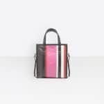 Balenciaga Rose Hortensia Striped Bazar Shopper XS Bag