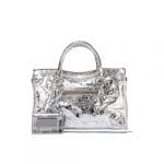 Balenciaga Silver Metallic Classic City S Bag