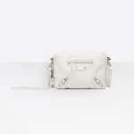 Balenciaga White/Black Classic Reporter XS Bag