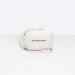 Balenciaga White/Black Logo Print Everyday Camera XS Bag