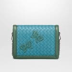 Bottega Veneta Aqua Intrecciato Nappa Mini Montebello Bag