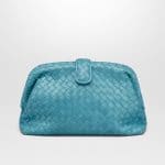 Bottega Veneta Aqua Intrecciato Nappa Top The Lauren 1980 Clutch Bag