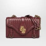 Bottega Veneta Gigolo Red Intrecciato Nappa Top City Knot Bag