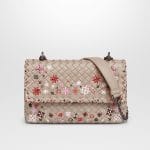 Bottega Veneta Mink Intrecciato Meadow Flower Baby Olimpia Bag