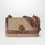 Bottega Veneta Naturale Intrecciato Knit Olimpia Knot Bag