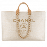 Chanel Beige Deauville Large Shopping Bag