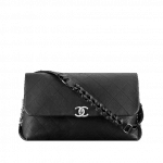 Chanel Black Braided with Style Large Flap Bag