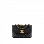 Chanel Black Lambskin Small Flap Bag