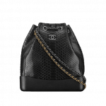 Chanel Black Python Gabrielle Large Backpack Bag