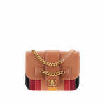 Chanel Brown/Multicolor Calfskin/Python Flap Bag