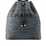 Chanel Charcoal Deauville Backpack Bag