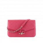 Chanel Pink Grained Calfskin Flap Bag