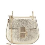 Chloe Gold Metallic Mini Drew Bag