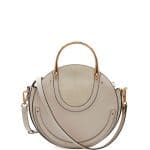 Chloe Gray Calfskin/Suede Small Pixie Bag