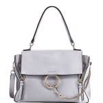 Chloe Light Gray Faye Medium Day Bag