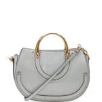 Chloe Light Gray Medium Pixie Tote Bag