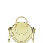 Chloe Light Yellow Suede Small Pixie Bag