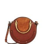 Chloe Tan Calfskin/Suede Small Pixie Bag