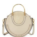 Chloe White Calfskin/Suede Medium Pixie Bag