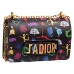 Dior Black Handpainted J'adior Flap Bag