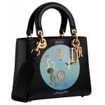 Dior Black Moon Handpainted Lady Dior Bag
