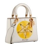 Dior Latte Swords Handpainted Lady Dior Bag