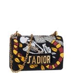 Dior Multicolor Death Embroidered J'adior Flap Bag