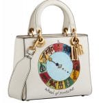 Dior Off-White Wheel of Fortune Handpainted Lady Dior Bag