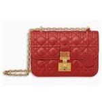 Dior Red Dioraddict Flap Bag