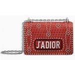 Dior Red Studded J'adior Flap Bag