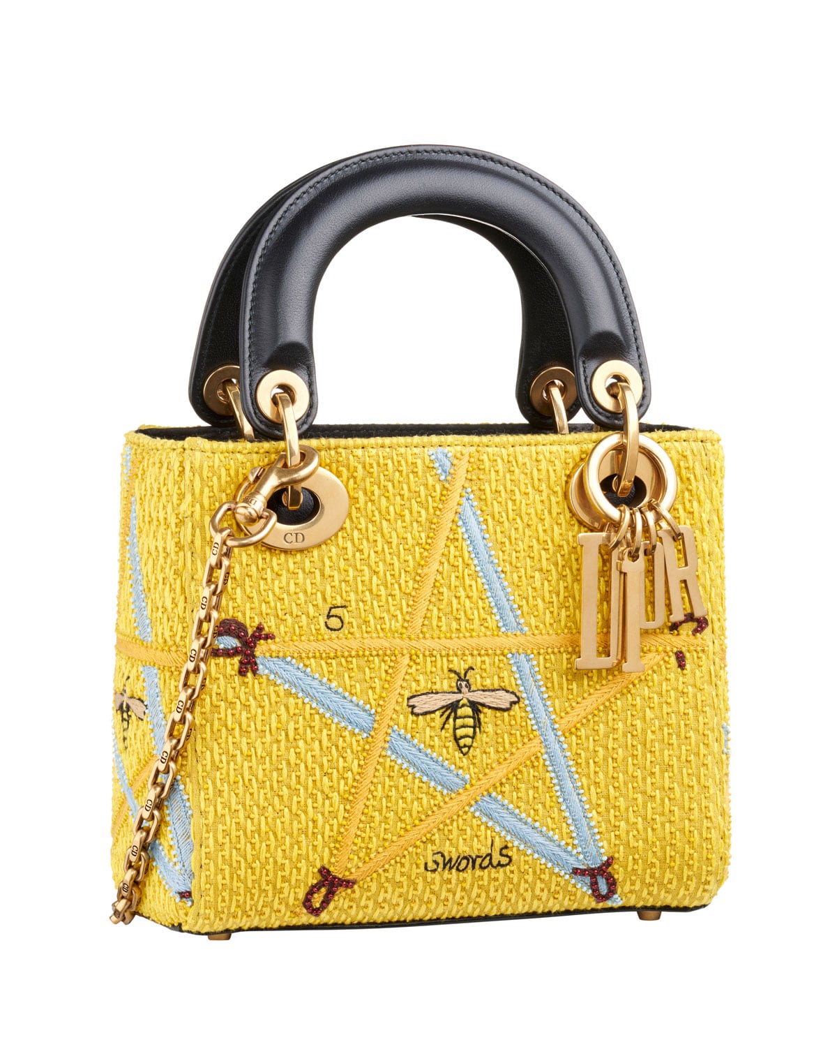 yellow dior bag