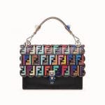 Fendi Black FF Pattern Kan I Bag