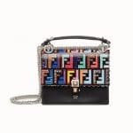 Fendi Black FF Pattern Kan I Small Bag